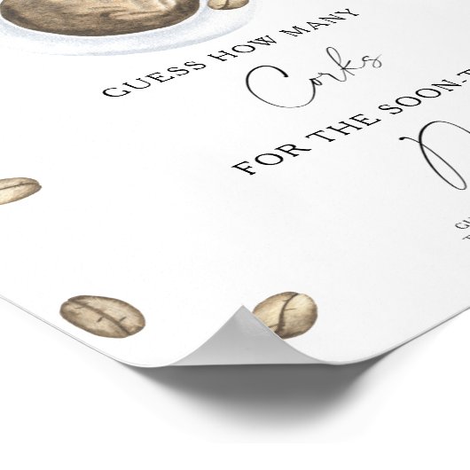 Liefde is in de lucht Bruidsfeest Hoeveel kurken  Poster (Hoek)