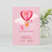 Liefde is in de Lucht Bruidsfeest Kaart (Staand voorkant)