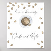 Liefde is in de lucht Bruidsfeest Kaarten en Cadea Poster (Voorkant)