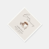 Liefde is in de Lucht Bruidsfeest Papieren Servett Servet (Hoek)