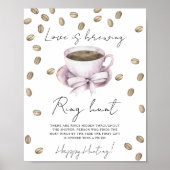 Liefde is in de lucht bruidsfeest Ring zoek spel Poster (Voorkant)