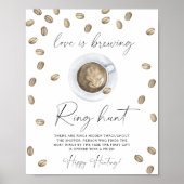 Liefde is in de lucht bruidsfeest Ring zoek spel Poster (Voorkant)
