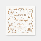 Liefde is in de Lucht Bruidsfeest Servet (Voorkant)