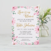 Liefde is in de lucht Bruidsfeest Uitnodiging (Staand voorkant)