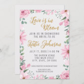 Liefde is in de lucht Bruidsfeest Uitnodiging (Voorkant / Achterkant)