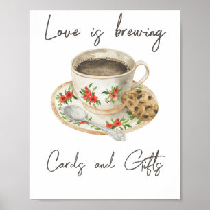 Liefde is in de lucht Bruidsjurk Kaarten en Cadeau Poster