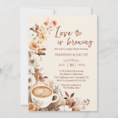 Liefde is in de lucht Bruidspaartjes Koffie Bruids Kaart (Voorkant)