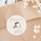 Liefde is in de lucht Bruidsuitgifte Sticker