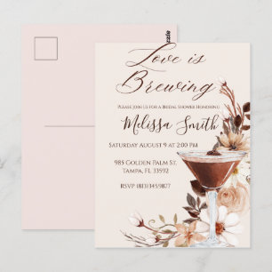 Liefde is in de lucht Bruidsuitnodiging Briefkaart