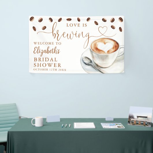 Liefde Is In De Lucht Bruidsuitnodiging Welkom Spandoek (Beurs)