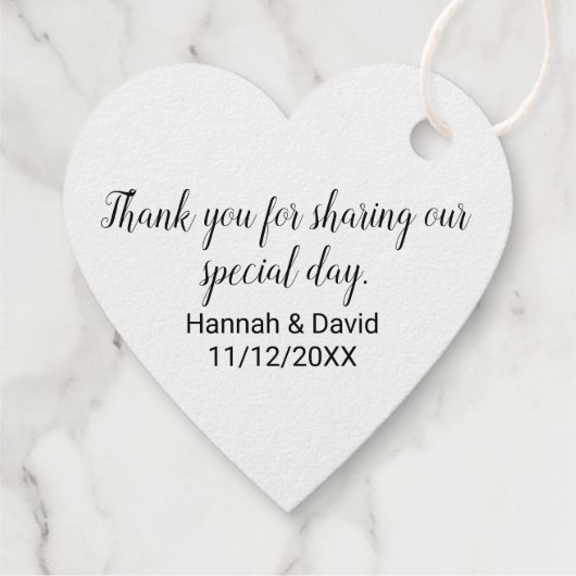 Liefde is in de lucht Bruiloft Bedankjes Labels (Achterkant)