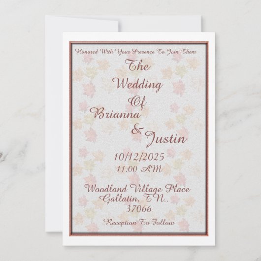 Liefde is in de lucht bruiloft uitnodiging (Achterkant)