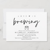 Liefde is in de lucht, Casual Bierfeest Bruidsborr Kaart (Voorkant)