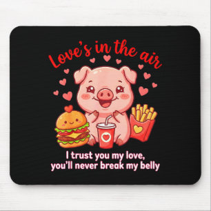 Liefde Is In De Lucht Cute Varken Shirt Kawaii Var Muismat