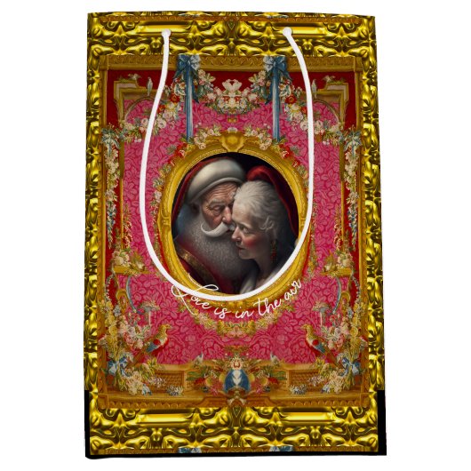 Liefde is in de lucht Dit seizoen Medium Cadeauzakje (Voorkant)