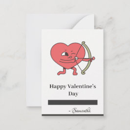 Liefde is in de lucht: Doe mee met Valentijnsdag  Notitiekaartje