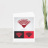 Liefde is in de lucht draadloze kaart (Voorkant)