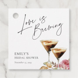 Liefde is in de lucht Elegant Bruidsfeest Bedankjes Labels