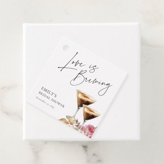 Liefde is in de lucht Elegant Bruidsfeest Bedankjes Labels (In situ)