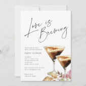 Liefde is in de lucht Elegante Bruidsuitnodiging Kaart (Voorkant)