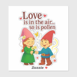 Liefde is in de lucht… en ook stuifmeel sticker
