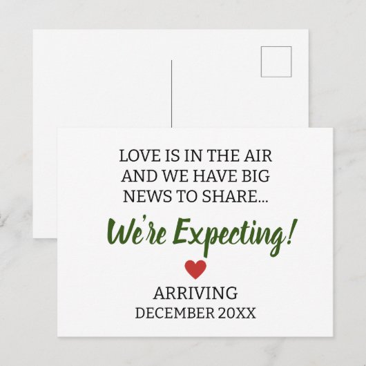 Liefde is in de lucht en we hebben een grote nieuw briefkaart (Voorkant / Achterkant)