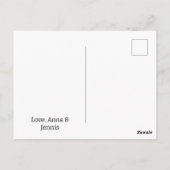 Liefde is in de lucht en we hebben een grote nieuw briefkaart (Achterkant)