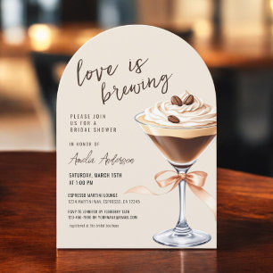 Liefde is in de lucht Espresso Martini Bruidsborre Kaart