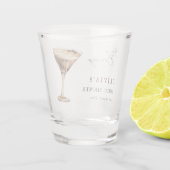 Liefde is in de lucht Espresso Martini Bruidsborre Shot Glas (Achterkant)