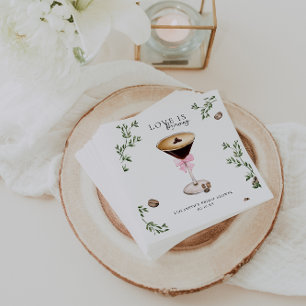 Liefde is in de lucht   Espresso Martini Bruidsdin Servet