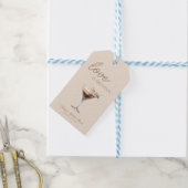 Liefde is in de lucht Espresso Martini Bruidsdiner Cadeaulabel