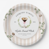 Liefde is in de lucht | Espresso Martini Bruidsfee Papieren Bordje (Voorkant)