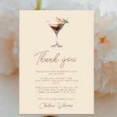 Liefde is in de lucht Espresso Martini Bruidsfeest Bedankkaart