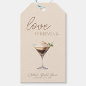 Liefde is in de lucht Espresso Martini Bruidsfeest Cadeaulabel