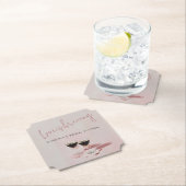 Liefde is in de lucht Espresso Martini Bruidsfeest Kartonnen Onderzetters (Insitu)