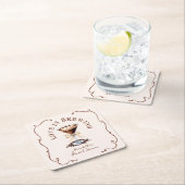Liefde is in de lucht Espresso Martini Bruidsfeest Kartonnen Onderzetters (Insitu)