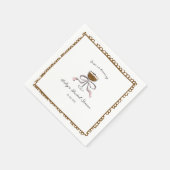 Liefde is in de lucht Espresso Martini Bruidsfeest Servet (Hoek)