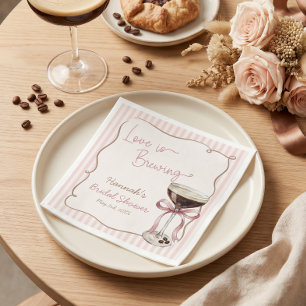 Liefde is in de lucht Espresso Martini Papieren Se Servet