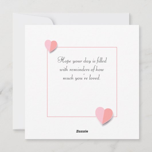 "Liefde is in de lucht!" Feestdagenkaart (Achterkant)