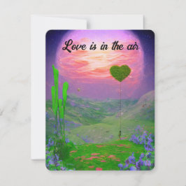 Liefde is in de lucht  feestdagenkaart