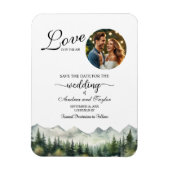 Liefde is in de lucht Foto Save the Date Magneet (Verticaal)