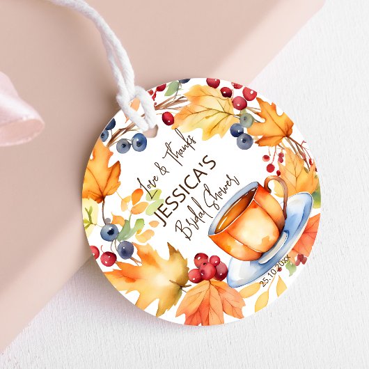 Liefde is in de lucht herfst bruiloft feest dank j bedankjes labels