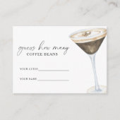 Liefde is in de lucht Hoeveel koffiebonen Informatiekaartje (Voorkant)