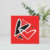 Liefde Is In De Lucht Kaart (Staand voorkant)