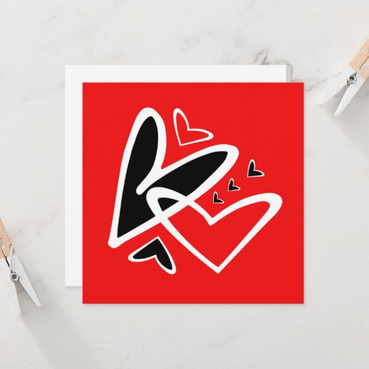 Liefde Is In De Lucht Kaart (Voorkant / Achterkant in situ)