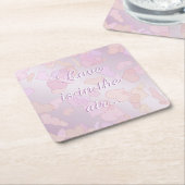 liefde is in de lucht kartonnen onderzetters (Schuin)