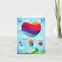 Liefde is in de lucht kerstkaart
