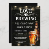 Liefde is in de Lucht Koppels Bruiloft Kaart (Voorkant / Achterkant)