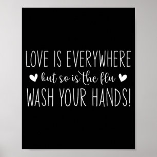 Liefde Is In De Lucht Maar Is De Griep Een Grappig Poster