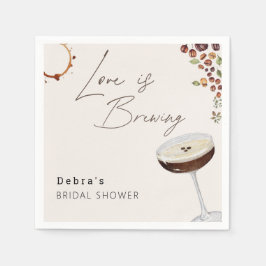 Liefde is in de lucht Moderne Bruidsdouche Servet